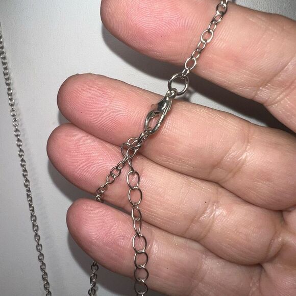 Silver Tone Memory Keeper Angel Locket Necklace - Picture 13 of 13